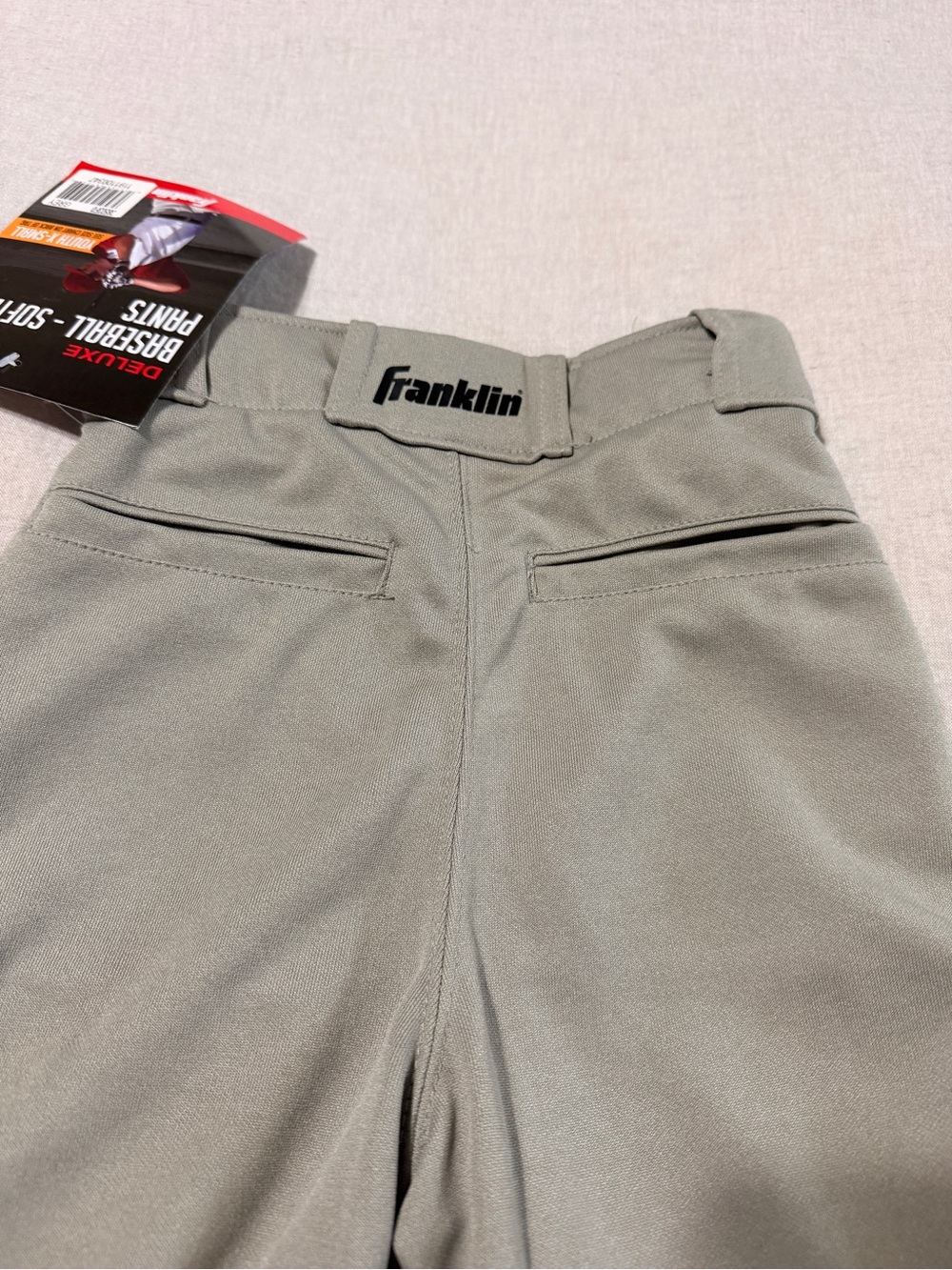 Franklin Kids' Gray Baseball/Softball Pants - Pro Performance - Picture 4 of 4